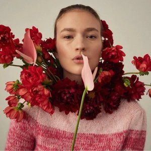 Banana Republic Pink Ombre Wool Blend Sweater